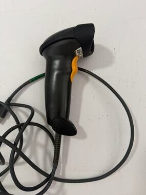 Handheld USB Barcode Scanner Wired Black Yellow Trigger POS Retail Scanner Used